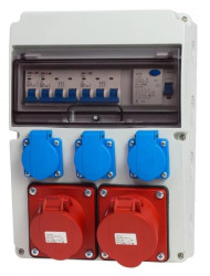 Rozdzielnica stacjonarna 11M 32A/5P 16A/5P 3x230V + zabezp. RSW113FC111