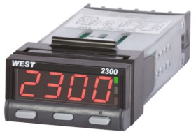Regulator temperatury PID panelowy West Instruments Uz: 12 → 30 V dc, 24 V ac 2-wyjściowy 49 x 25mm