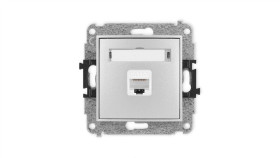 Icon Mechanizm Gniazda Komputerowego Pojedynczego 1Xrj45, Kat. 6A, 8-Stykowy...