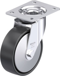 Blickle 952273 LE-PP 150K-FA Rolka obrotowa z blachy stalowej Średnica koła: 150 mm Maksymalne obciążenie: 300 kg 1 szt.