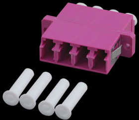 53335.1 LC 4 quad adapter ,Multimode OM4,sleeve