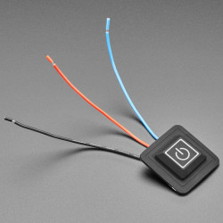 Square Silicone Button PWM Controller - 3 Wire - 3.6V to 12VDC