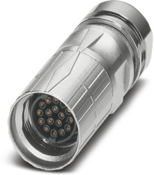 Jack, M17, 17 pole, crimp connection, SPEEDCON locking, straight, 1245218