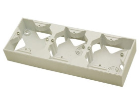 SONATA Puszka naścienna do serii potrójnej ecru PNP-3R/27 OSPEL