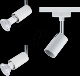 95330 URail rail spotlight Pure I, GU10, max. 10 W, dimmable, white/ch