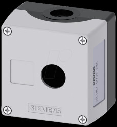 3SU1801-0AA00-0AB1 Enclosure, 22 mm - round, grey, 1 command point