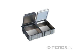Pojemnik ESD SNAPBOX3 z czarną pokrywą - 37x41x15 mm