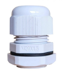 Dławnica kablowa 9-14mm IP67 gwint metryczny jasnoszara M20