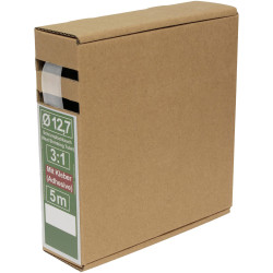 Quadrios 25CA503 Heatshrink adhesive Transparent 3:1 Shrinkage 5m Tube