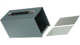 Obudowa Urządzeń Elektronicznych Z Uchwytem, Stal Walcowana Na Zimno, Szary,...