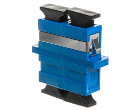 Adapter światłowodowy SC/SC, duplex, jednomodowy OS2, ceramiczna ferrula, niebieski DN-96003-1