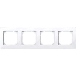 Ramka czterokrotna, Merten, M-Plan, biały active