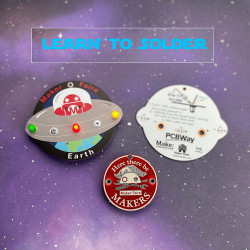 Maker Faire Powerbase Medallion - Solder Kits