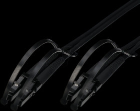 610955D-10,0M Fiber optic cable, LC duplex, OS2, black, 10 m