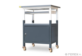 Mobilne antystatyczne stanowisko modułowe z zabudowaną półką