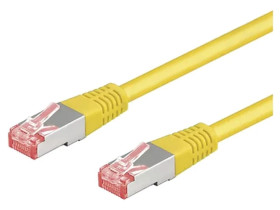 S/FTP6A-CU-030YL Patch cord S/FTP 6a linka Cu LSZH żółty 3m 27AWG