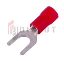 KWR5S Końcówka widełkowa izol. M5 100szt