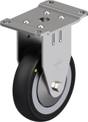 Blickle 889246 BPX-PGV 120XR-PG2-EL-FA Rolka stała ze stali nierdzewnej Średnica koła: 120 mm Maksymalne obciążenie: 150