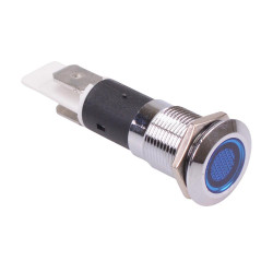 Blue LED 12mm Flat Panel Indicator 220V
