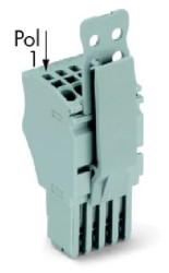 Gniazdo 1-przewodowe X-COMS 12-biegunowe szare 2020-112/145-000 /20szt./