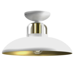Lampa sufitowa FELIX WHITE/GOLD 1xE27 MLP7703 Milagro