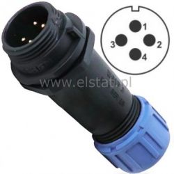 Złącze przemysłowe SP1311/P4-6 WT kabel ( 4P 4A)