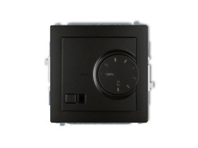 DECO Regulator temperatury z czujnikiem powietrznym czarny mat 12DRT-2 KARLIK