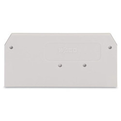 WAGO 279-330 2 x 52mm End and intermediate plate for 279 Series Light grey