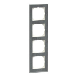 Ramka maskująca, Merten M-Pure Decor, 4-punktowa, łupek