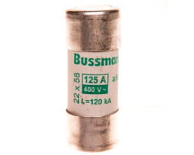 Wkładka cylindryczna CYLINDRICAL FUSE 22x58mm 125A AM 400V AC C22M125