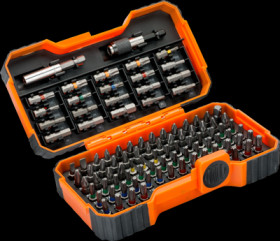 Bit kit, different sizes, Phillips/Pozidriv/slotted/hexagon/TORX Tamper/Robertson, 59/S100BC