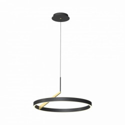 Lampa wisząca pierścień czarno złoty MALU, LED 37W 2700-6000K - MD3689-1M-3BGT Zuma Line