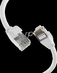 K5547WS.1,5 Cat.6a patch cable, U/FTP, ultraflex, 1.5 m, white