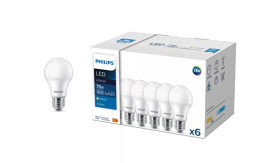 6 szt. Żarówka LED Philips 10W zamiennik 75W 1055lm 2700K LEDbulb ND 10-75W A60 E27 827 6CT Żarówki LED 2 lata gwar