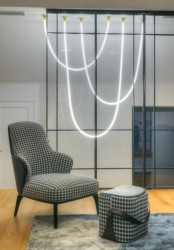 Lampa wisząca Rope Light 2M biały/złoty LP-642/2M Light Prestige