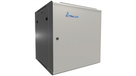 Szafa Rack Montowana Na Ścianie, Drzwi Blaszane Pełne Extralink 12U 600X600...