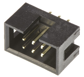 Wtyk PCB 6-pinowe raster: 2.54mm 2-rzędowe Amphenol Communications Solutions Przewlekany 3.0A