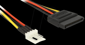 83918 Power Cable SATA 15 pin male &gt; 4 pin floppy male 15 cm