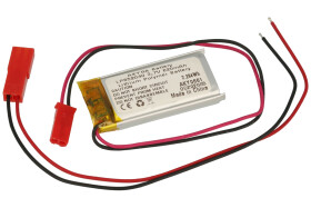 Akumulator; Li-Po; LP852040; 3,7V; 620mAh; 8,5x20x40mm; Zabezpieczenie PCM; konektor+ gniazdo 2,54*2piny; AKYGA; RoHS