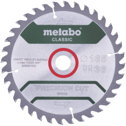 Metabo 628659000 Precision Cut Circular Saw Blade 160x20 mm 36 cogs