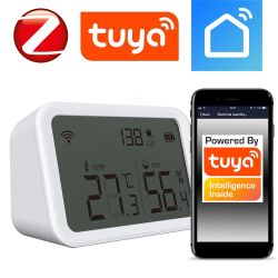 Czujnik temperatury i wilgotności oraz natężenia światła z wyświetlaczem LCD Wi-Fi TUYA