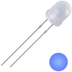 Quadrios 2111O168 LED wired blue circular 5 mm 1300 mcd 30&#xB0; 20 mA 3 V