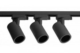 Zestaw TRAX BIS (3 oprawy na szynoprzewód 1-fazowy) 1m 3xGU10 max. 3x20W AC220-240V czarny XLT-Z3OP20SZ1B-10