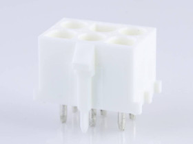 Molex Obudowa złącza pin męskiego na PCB Ilość pinów 6 Wymiary siatki: 6.35 mm 432550083 1 szt. paleta
