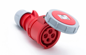 Gniazdo przenośne 32A 4P 400V czerwone IP67 SHARK 2242-6