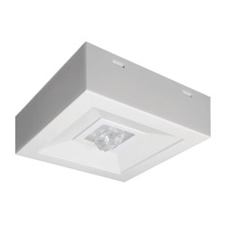 Oprawa awaryjna LOVATO N ECO LED 1W 125lm (opt. universal) 1h jednozadaniowa biała LVNU/1W/E/1/SE/AT/WH