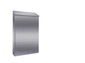 Szafka ścienna rozdzielcza 1250 mm 810 mm 300mm Stal nierdzewna typu 304 Rittal RAL 5010