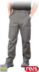 Spodnie BHP robocze do pasa YES szare TRWAŁE rozmiar 58