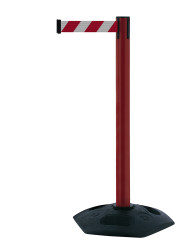 Bariera ochronna długość taśmy 3.65m Bariera chowana szerokość bariery 64mm wysokość bariery 960mm Red, White