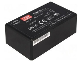 Przetwornica AC/DC 60W 85-264VAC 12VDC Iwyj 5000mA PCB IRM-60-12